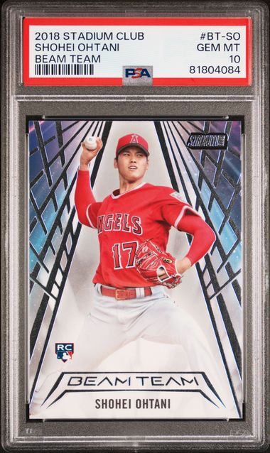 2018 Stadium Club Shohei Ohtani Beam Team PSA 10