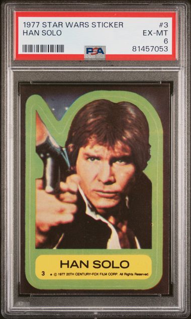 1977 Star Wars Stickers #2 Princess Leia Organa – PSA EX 5 on 