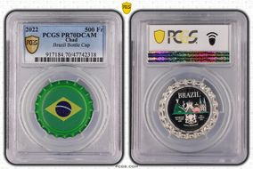 2022 500 Fr Brazil Bottle Cap PR70DCAM