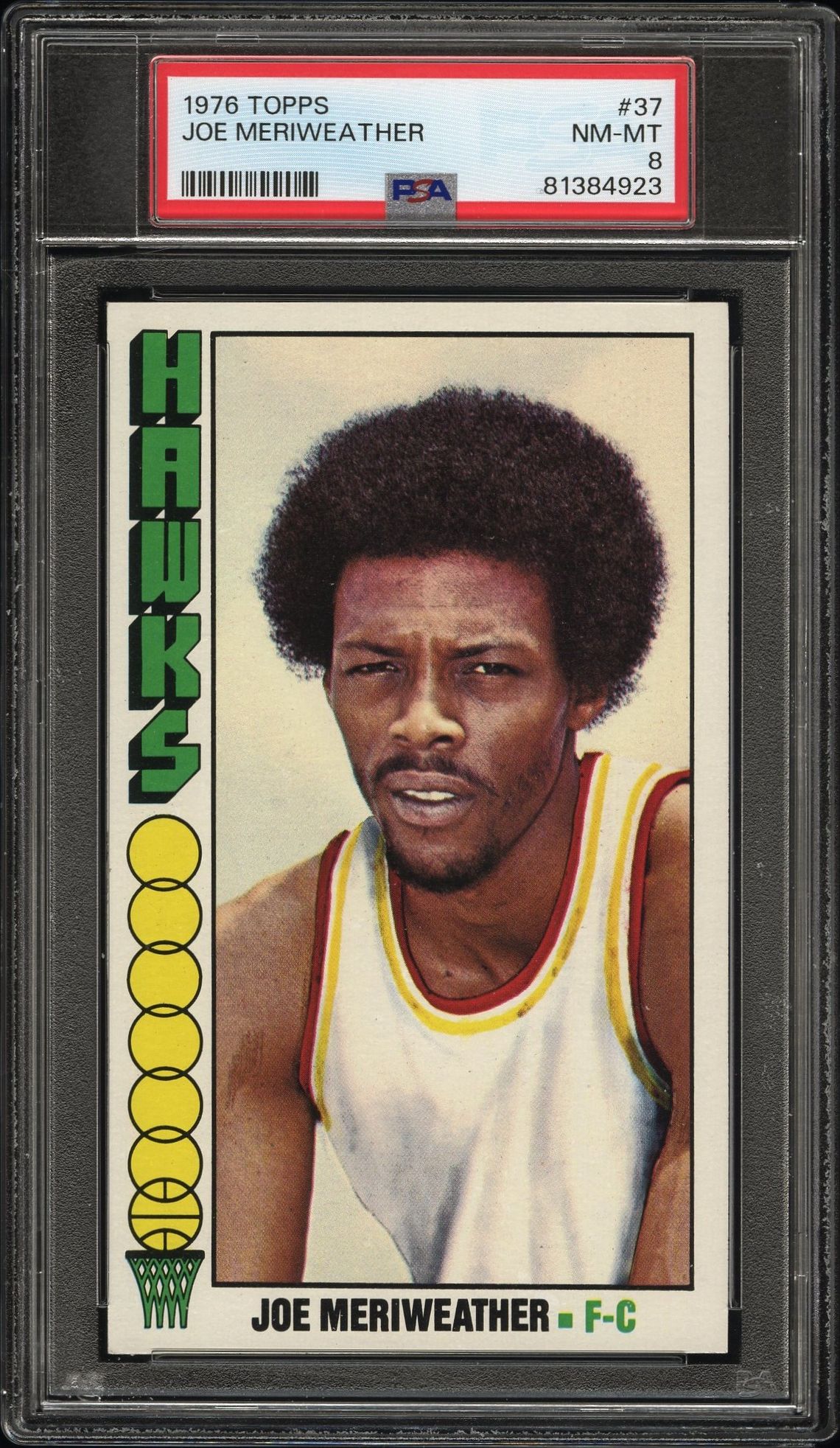 1976 Topps Joe Meriweather #37 Nm-Mt 8 front