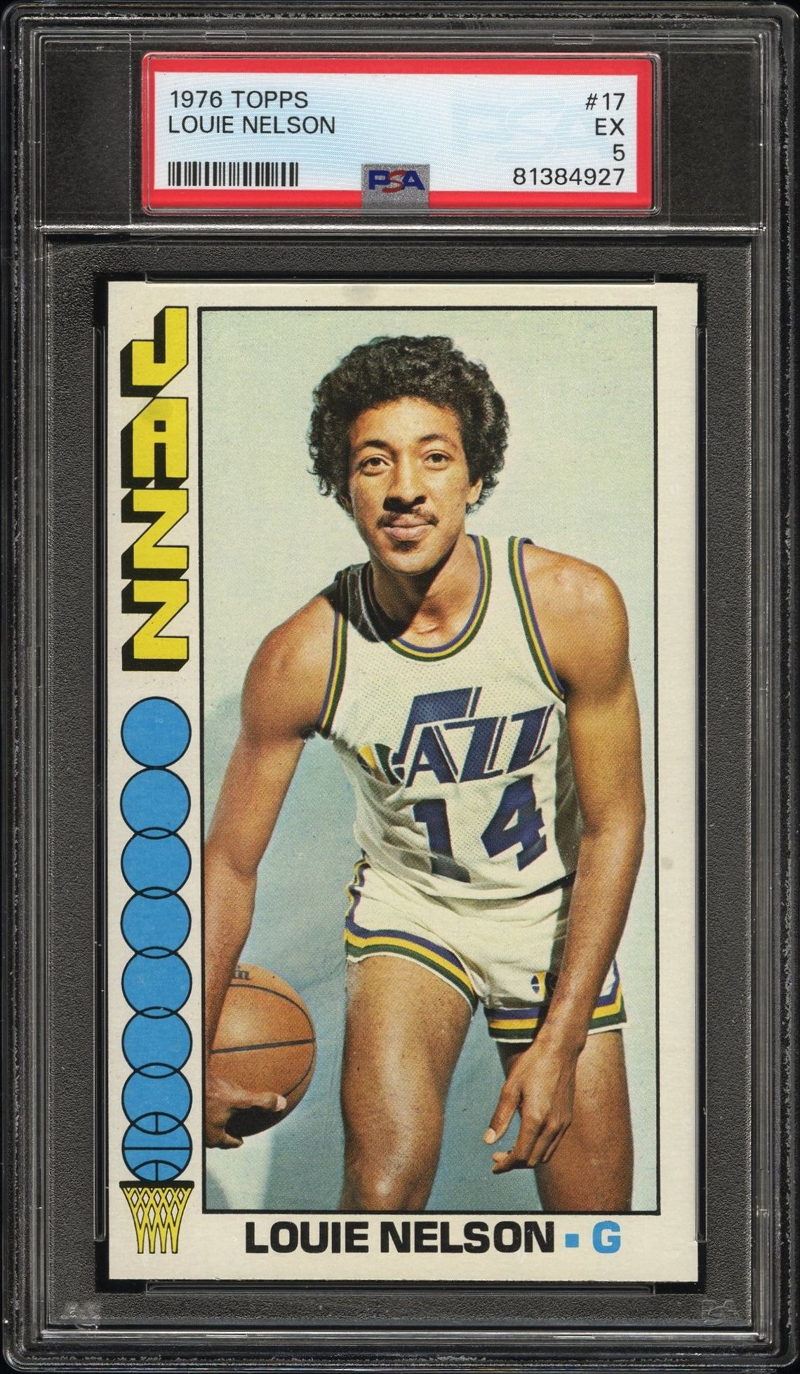 1976 Topps Louie Nelson #17 Ex 5 front