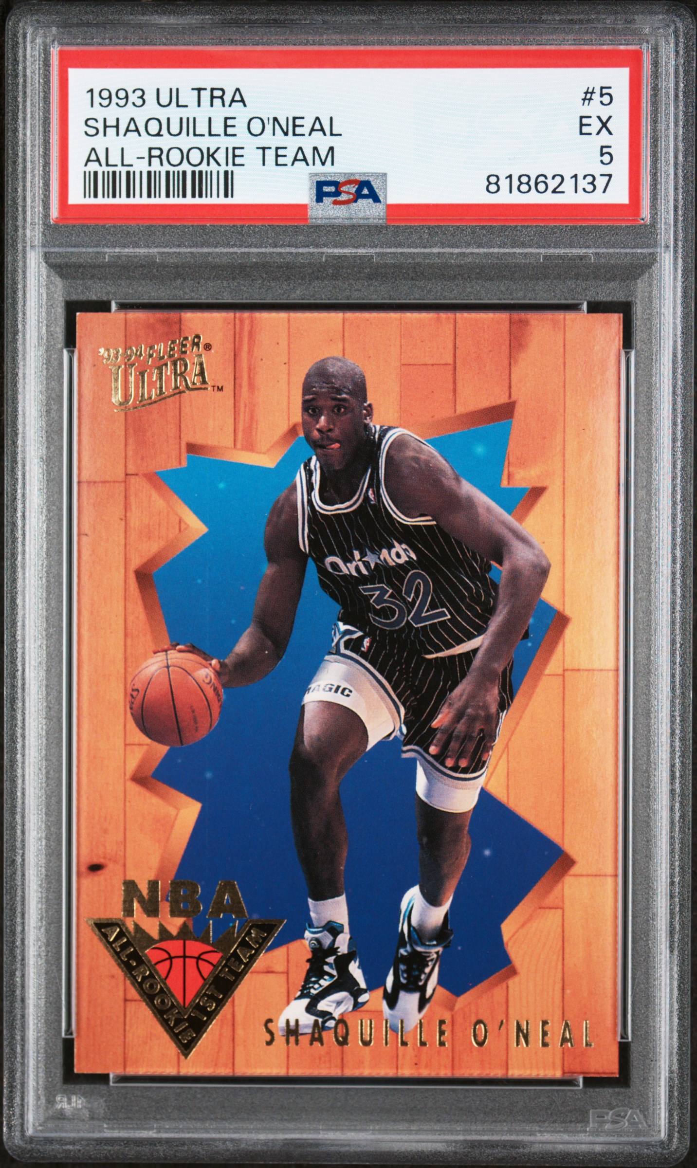 1993 ULTRA ALL-ROOKIE TEAM #5 SHAQUILLE O'NEAL ALL-ROOKIE TEAM