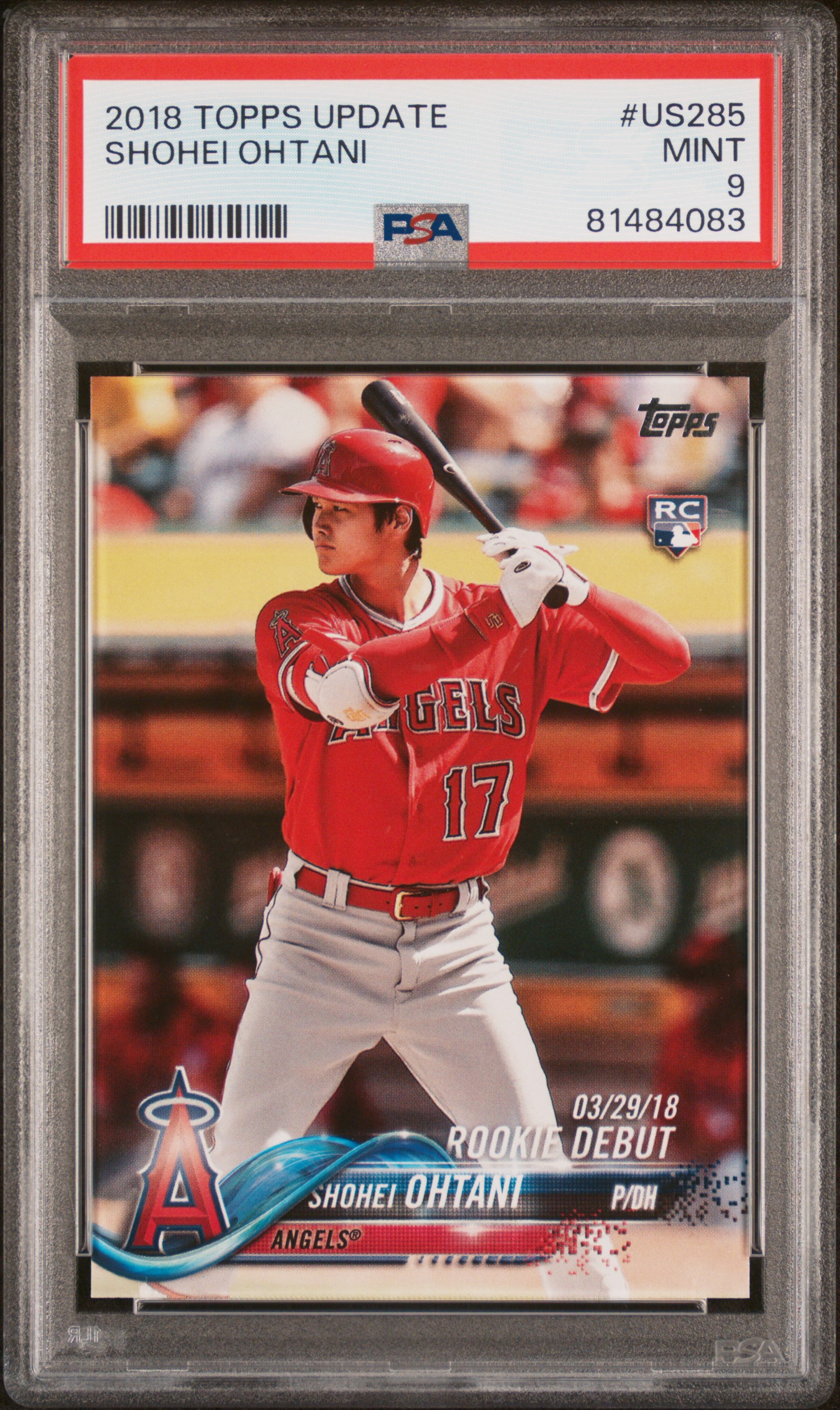 2018 TOPPS UPDATE #US285 SHOHEI OHTANI