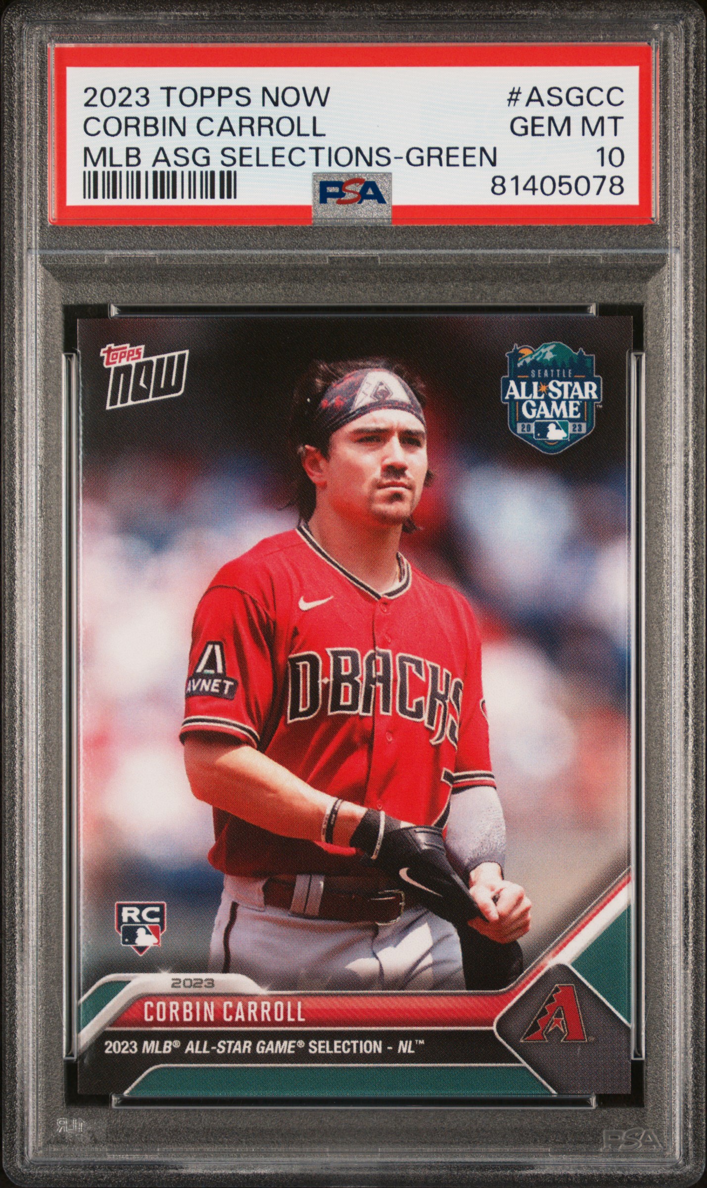 2023 TOPPS NOW MLB ALL-STAR GAME SELECTIONS #ASGCC CORBIN CARROLL MLB ASG SELECTIONS-GREEN
