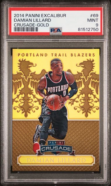 2014-15 Panini Excalibur Crusade Gold #69 Damian Lillard (#05/10