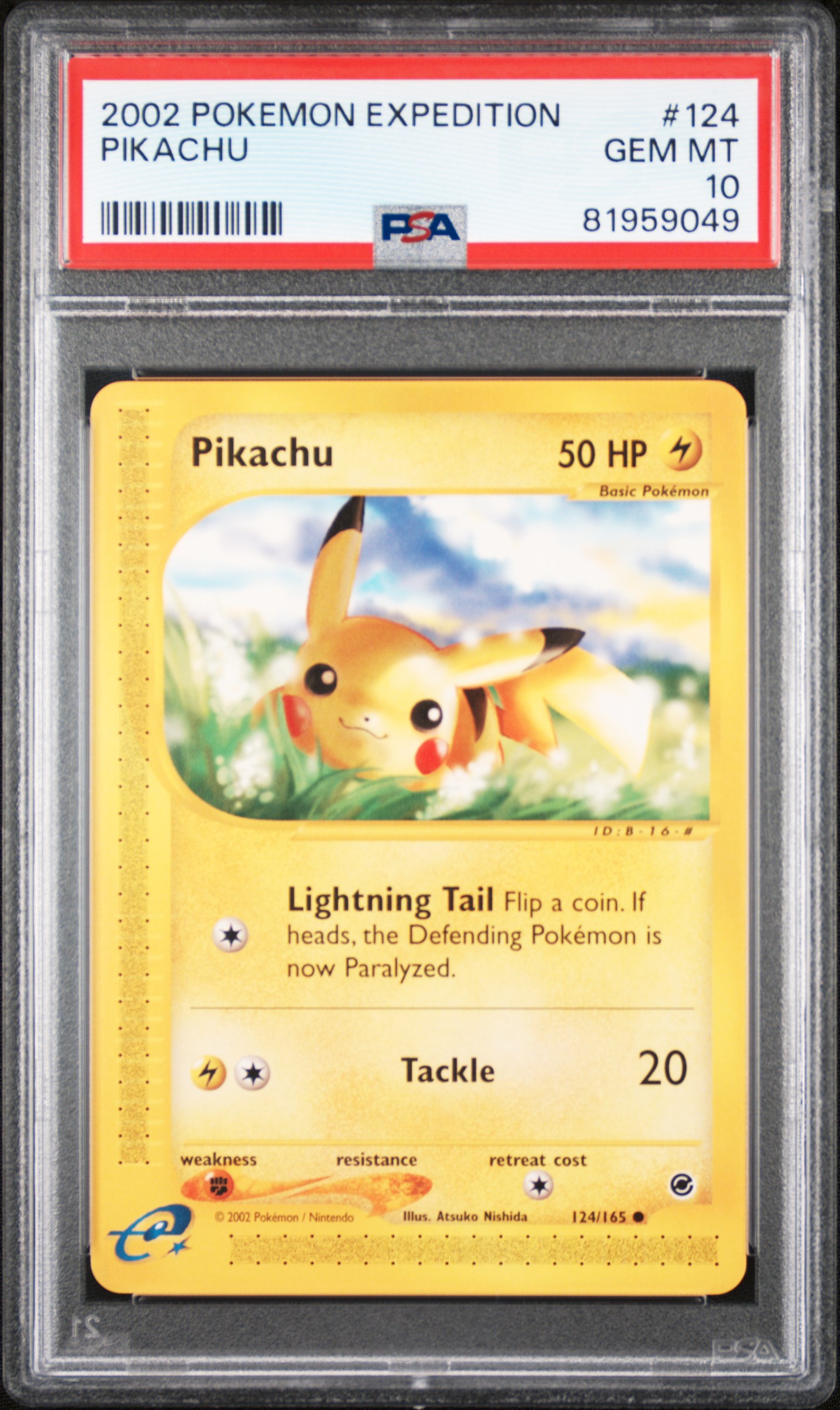 2002 POKEMON EXPEDITION #124 PIKACHU