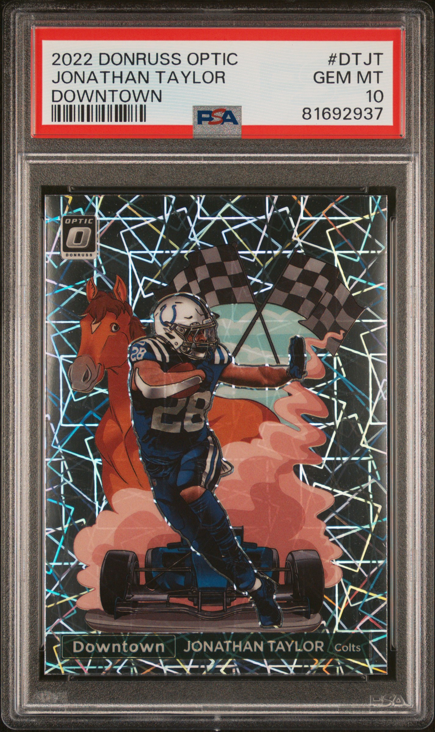 2022 PANINI DONRUSS OPTIC DOWNTOWN #DTJT JONATHAN TAYLOR DOWNTOWN