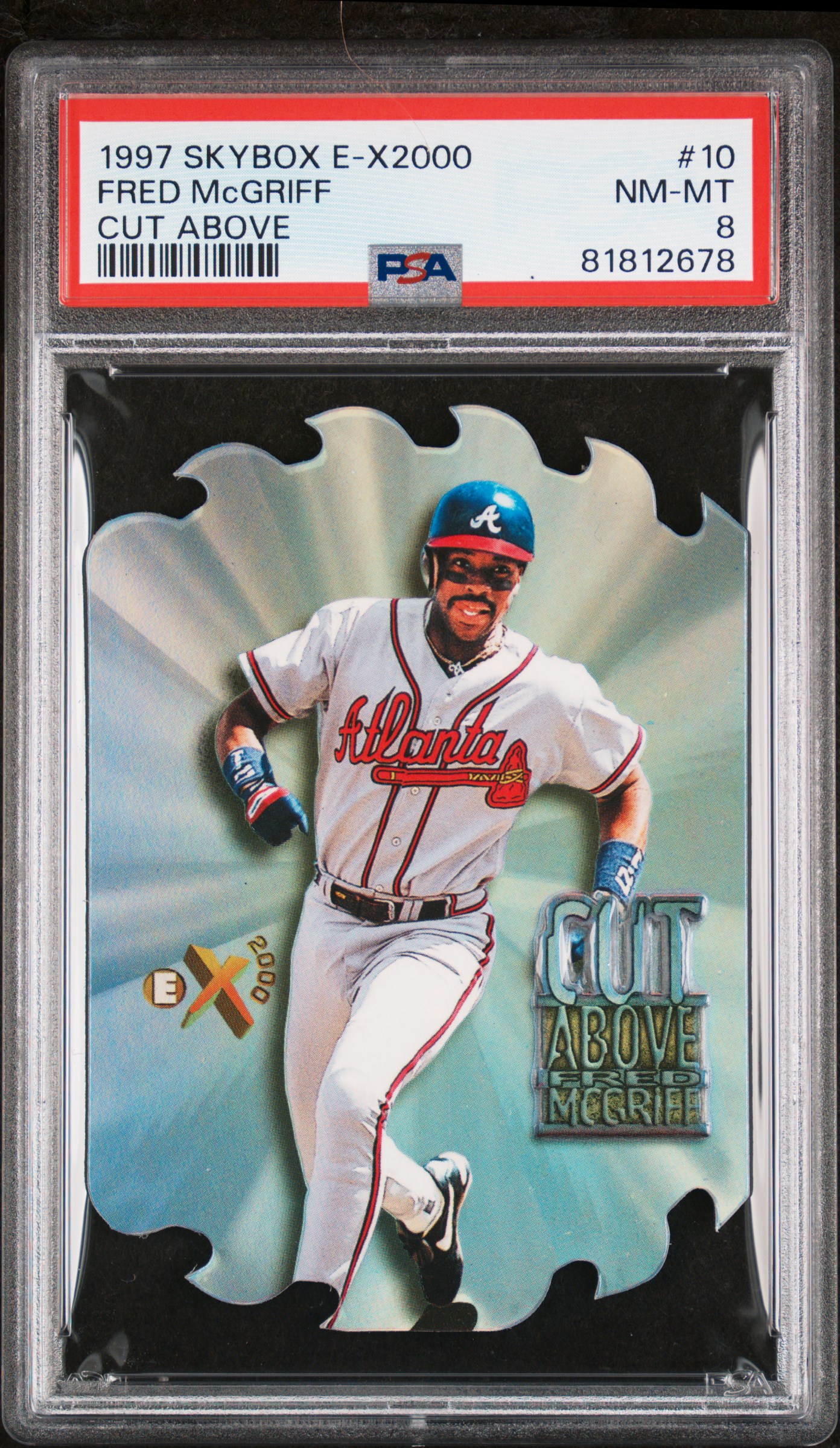 1997 SKYBOX E-X 2000 CUT ABOVE #10 FRED McGRIFF CUT ABOVE