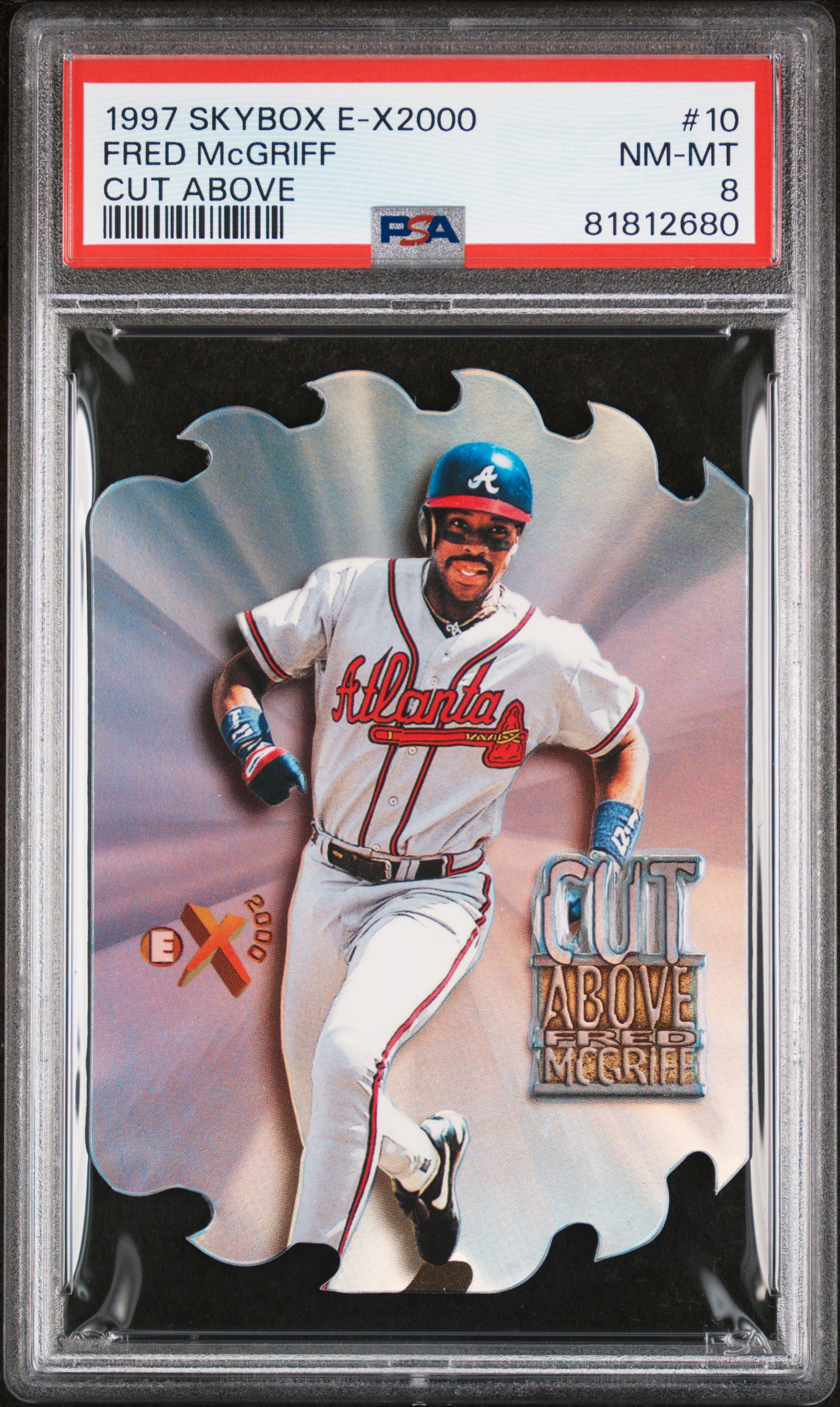 1997 SKYBOX E-X 2000 CUT ABOVE #10 FRED McGRIFF CUT ABOVE