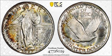 1927-D 25C MS67+