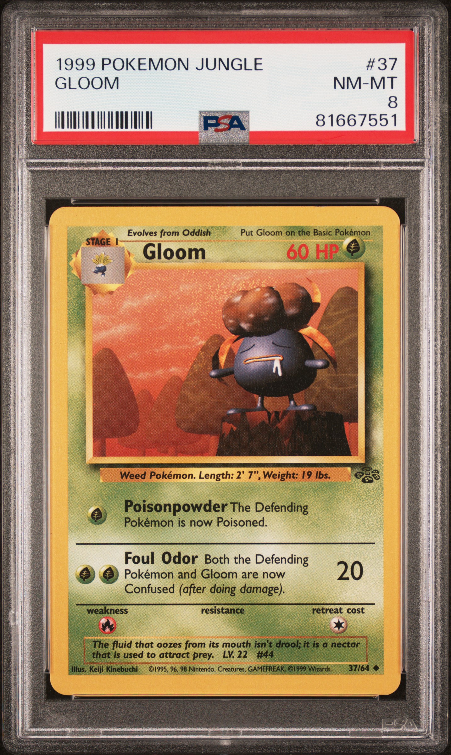 1999 POKEMON JUNGLE #37 GLOOM