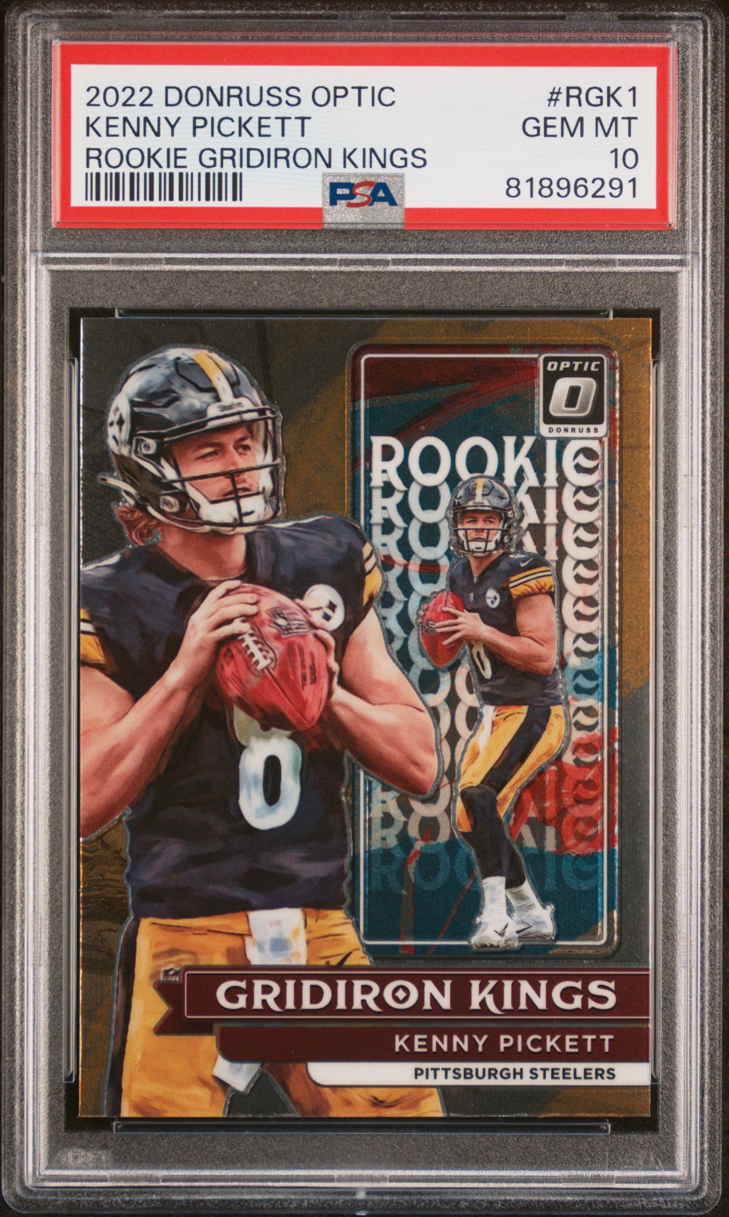 2022 PANINI DONRUSS OPTIC ROOKIE GRIDIRON KINGS #RGK1 KENNY PICKETT ROOKIE GRIDIRON KINGS