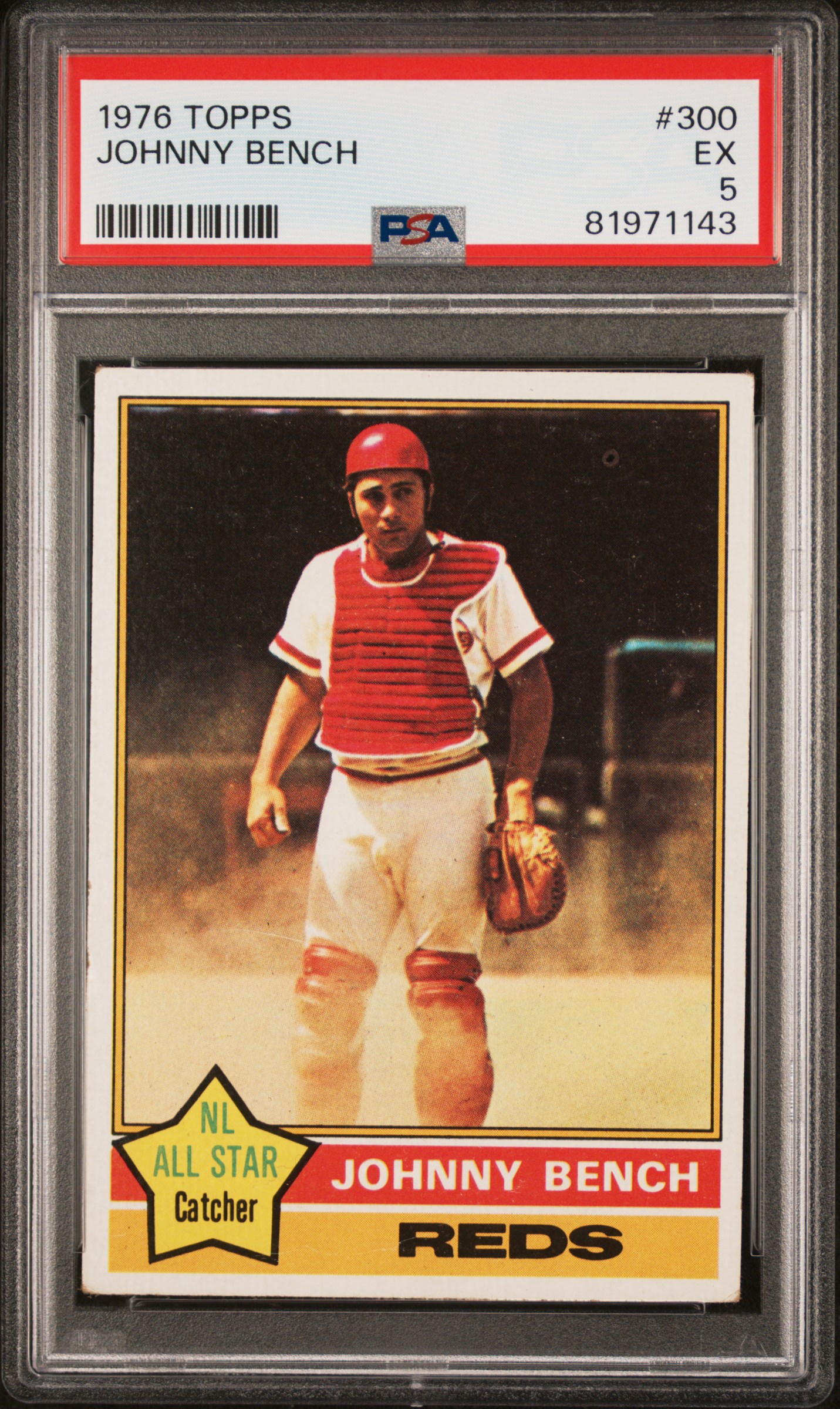 1976 TOPPS #300 JOHNNY BENCH
