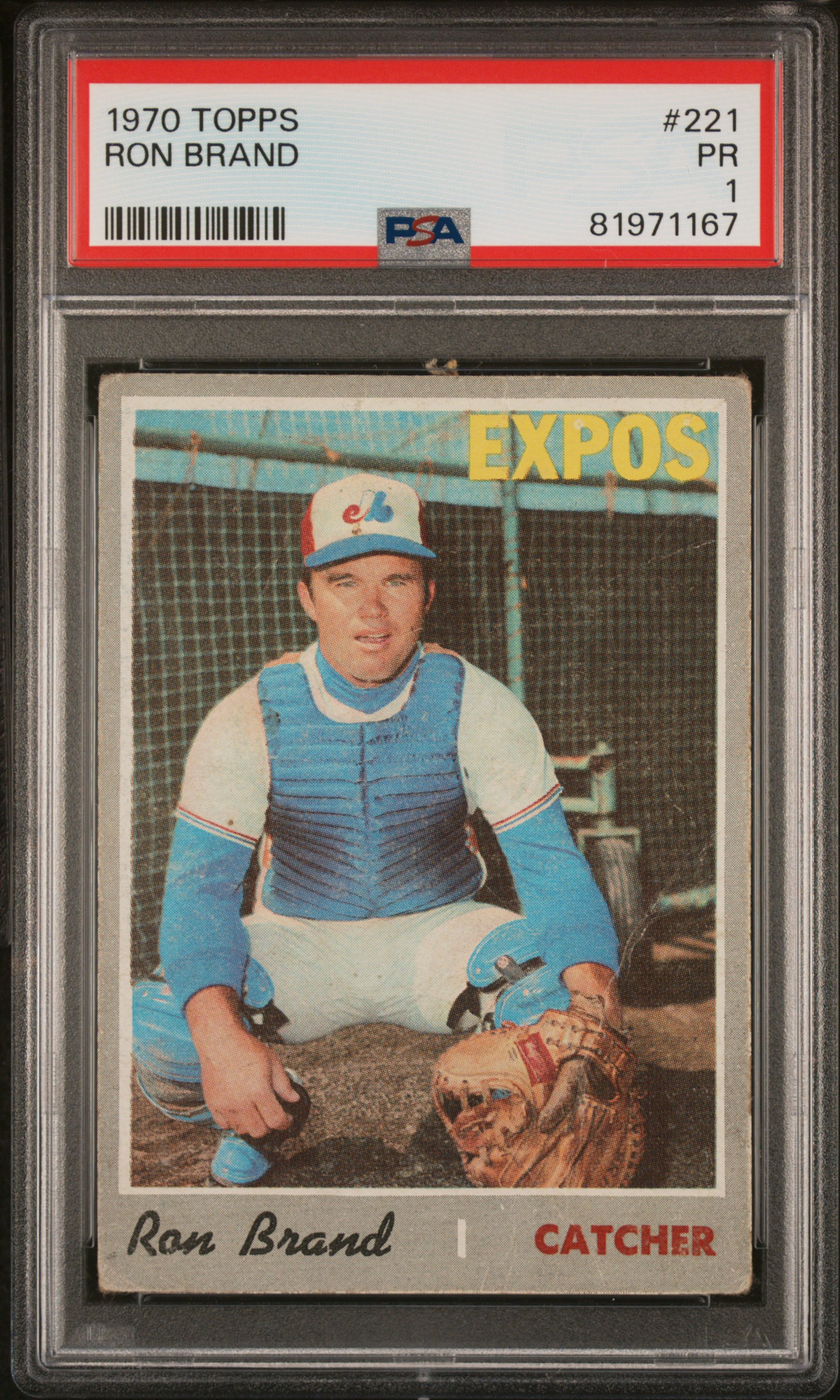 1970 TOPPS #221 RON BRAND