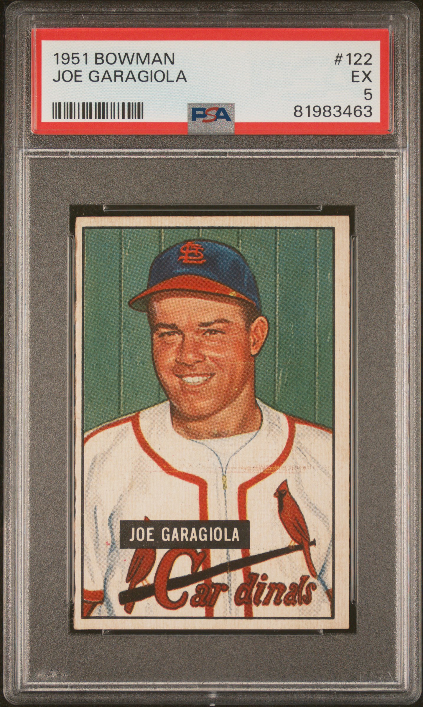 1951 BOWMAN #122 JOE GARAGIOLA