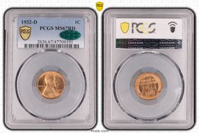 1932-D 1C MS67RD