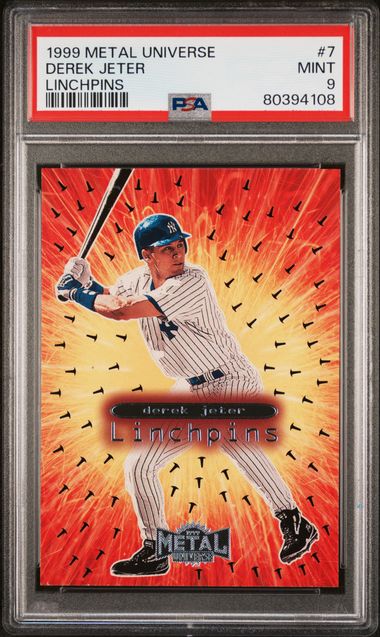 1999 Metal Metal Universe Linchpins LINCHPINS #7 Derek Jeter front