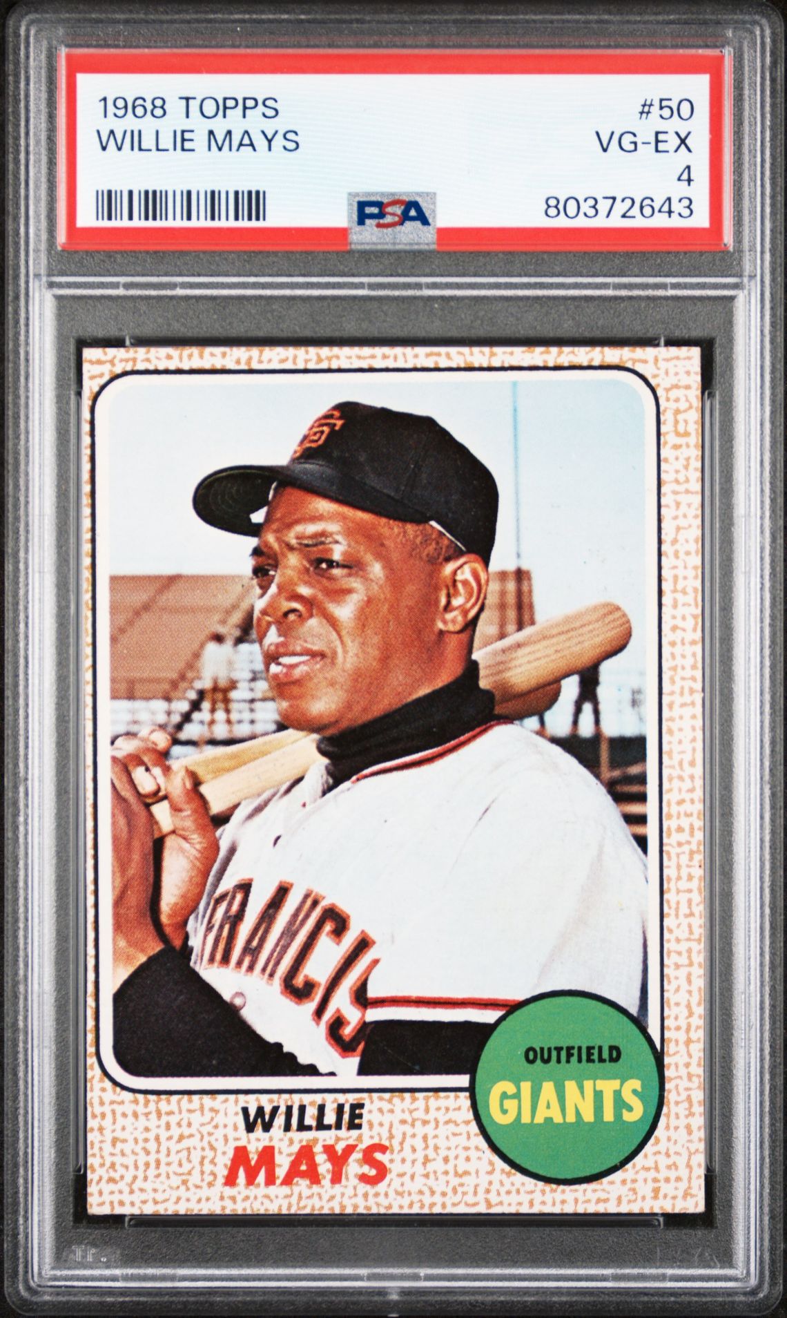 1968 Topps TOPPS #50 Willie Mays front