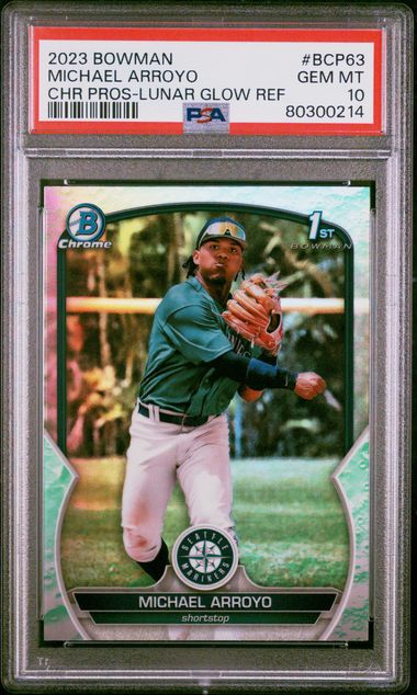 2023 Bowman Bowman Chrome Refractor #BCP63 Michael Arroyo front