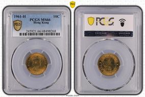 1961-H 10C MS66