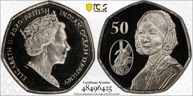 2020-PM 50p Florence Nightingale Ag PR67DCAM