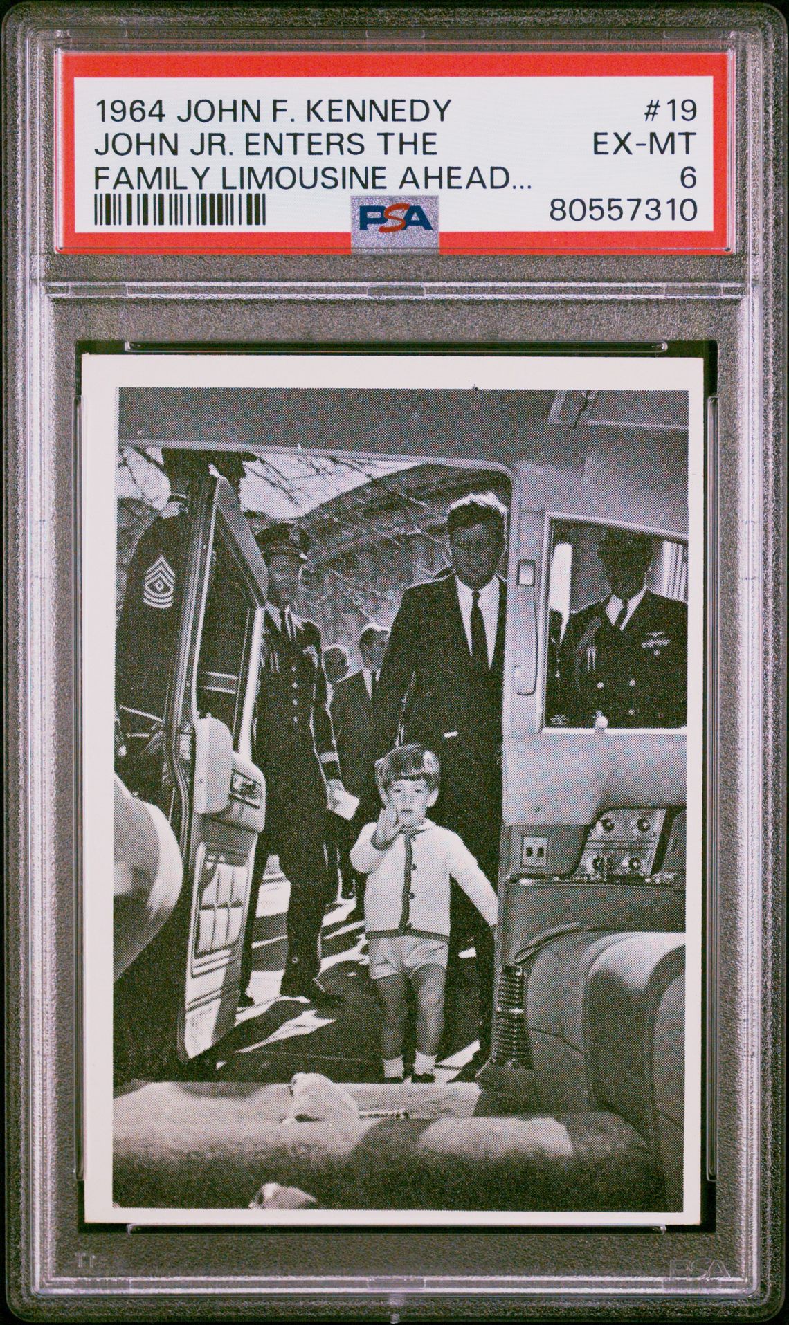 1964 JOHN F. KENNEDY FAMILY LIMOUSINE AHEAD... #19 John Jr. Enters The front