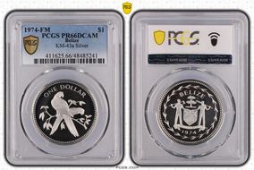 1974-FM $1 KM-43a Silver PR66DCAM