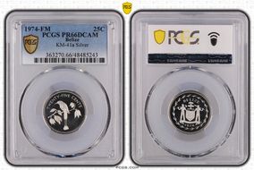 1974-FM 25C KM-41a Ag PR66DCAM