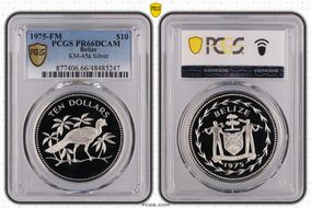 1975-FM  $10 KM-45a Silver PR66DCAM