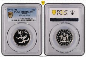 1975-FM  50C KM-50a Silver PR68DCAM
