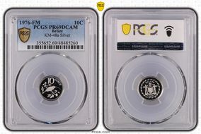 1976-FM 10C KM-48a Silver PR69DCAM