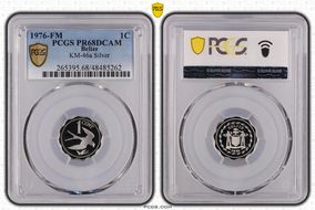 1976-FM  1C KM-46a Silver PR68DCAM
