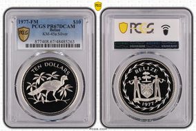 1977-FM $10 KM-45a Silver PR67DCAM