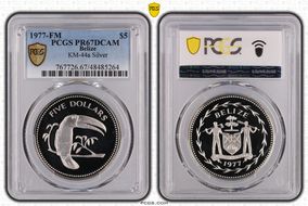 1977-FM $5 KM-44a Silver PR67DCAM