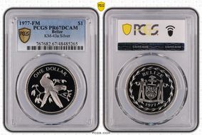 1977-FM $1 KM-43a Silver PR67DCAM