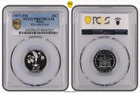 1977-FM 25C KM-49a Silver PR67DCAM