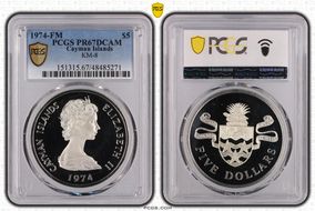 1974-FM $5 KM-8 PR67DCAM