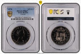 1970 1/2 Cr S-4145 PR67