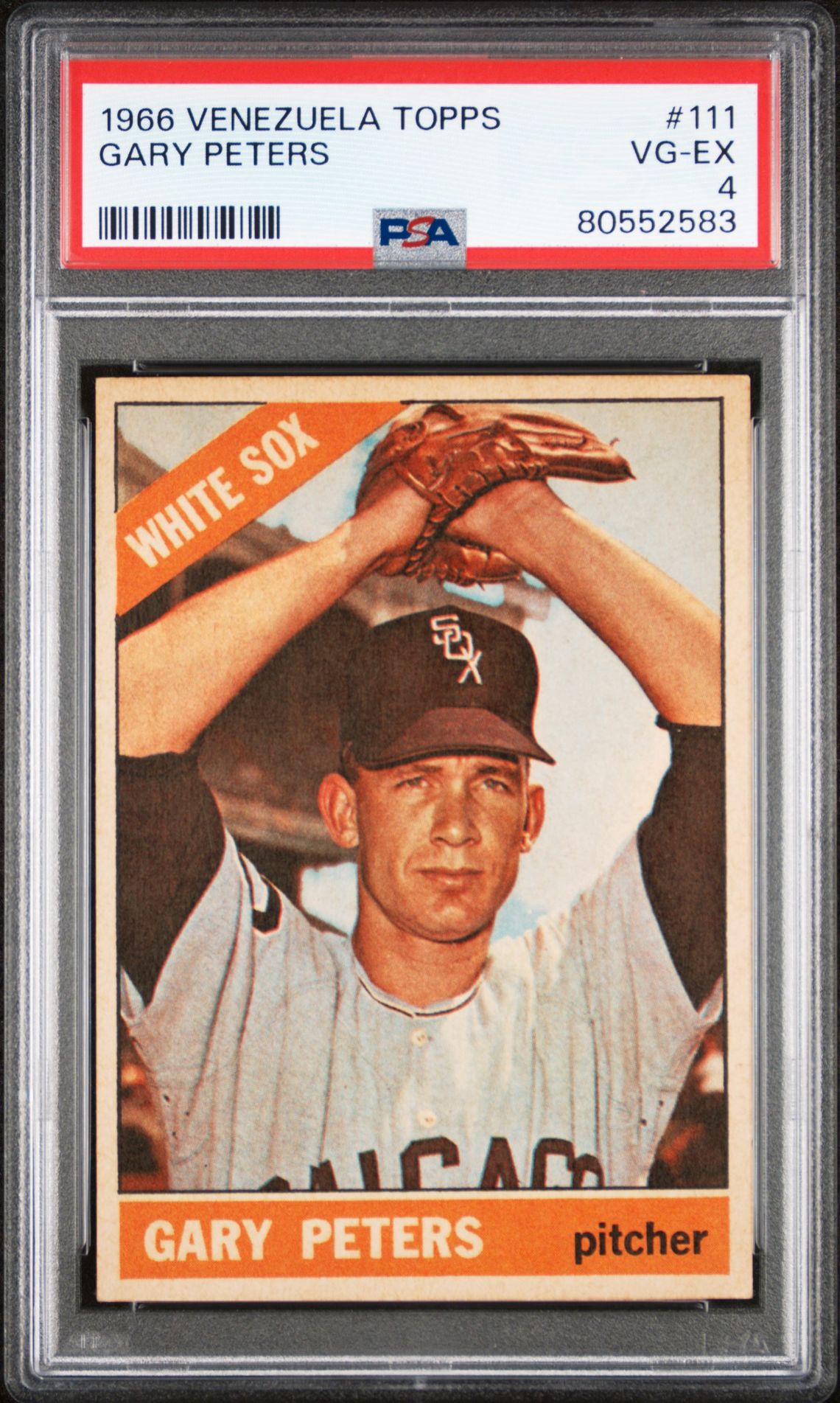 1966 Topps VENEZUELA TOPPS White #111 Gary Peters front