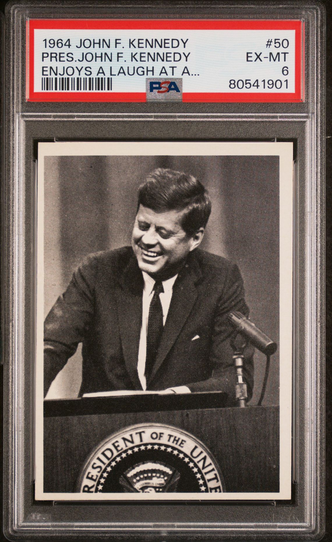 1964 JOHN F. KENNEDY ENJOYS A LAUGH AT A... #50 Pres.John F. Kennedy front