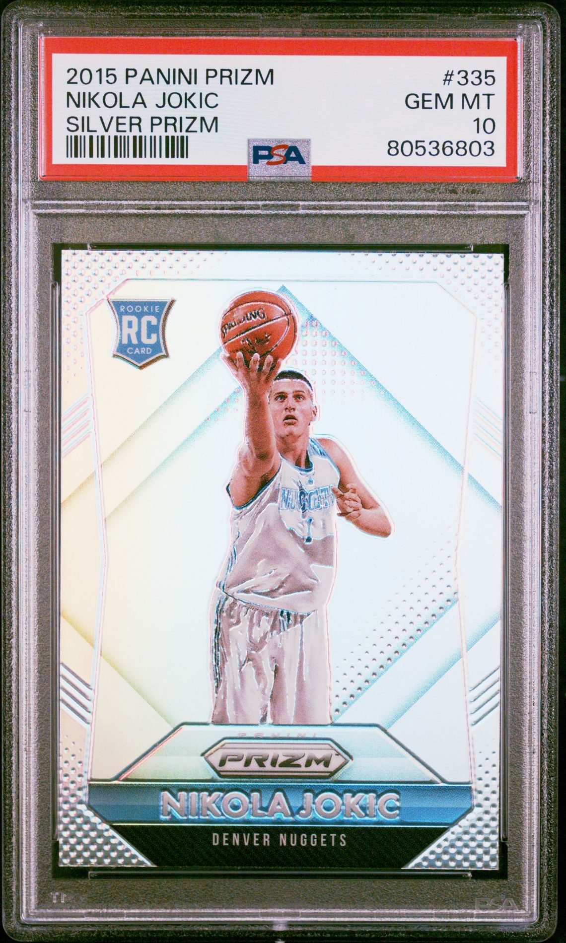 2015 Panini Prizm SILVER PRIZM #335 Nikola Jokic front