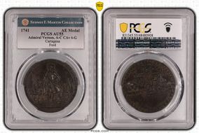 1741 AE Medal Admiral Vernon, A-C CAv 6-G AU55