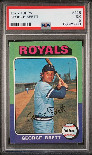 1975 Topps #228 George Brett Rookie Card - PSA GD+ 2.5 on Goldin Auctions