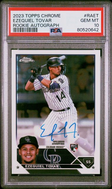 2023 Topps Topps Chrome Ezequiel Tovar front