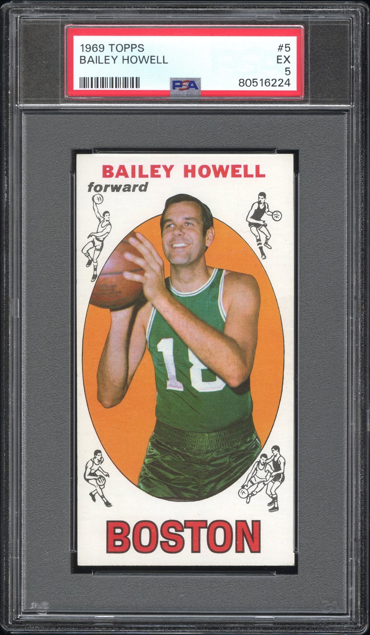 1969 Topps #5 Bailey Howell PSA 5