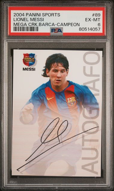 2004-05 Panini Sports Megacracks #71BIS Lionel Messi Rookie Card