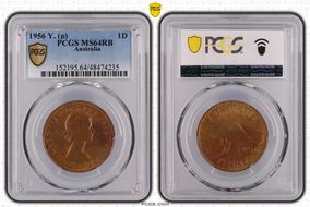1956 Y. (p) 1D MS64RB