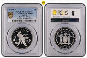 1979-FM $1 KM-43a  Ag PR1DCAM