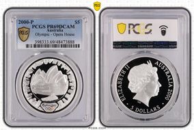2000-P $5 Olympic - Opera House PR69DCAM