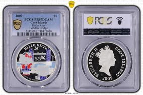 2009 $5 Hello Kitty London Bridge PR67DCAM